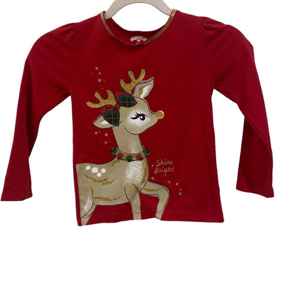 Holiday Time Christmas Pajama Top